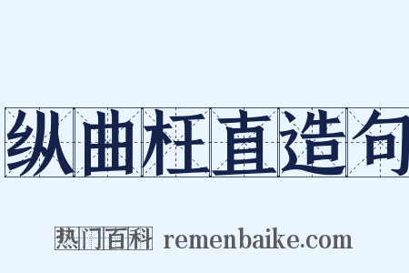 纵曲枉直造句是什么意思的图片